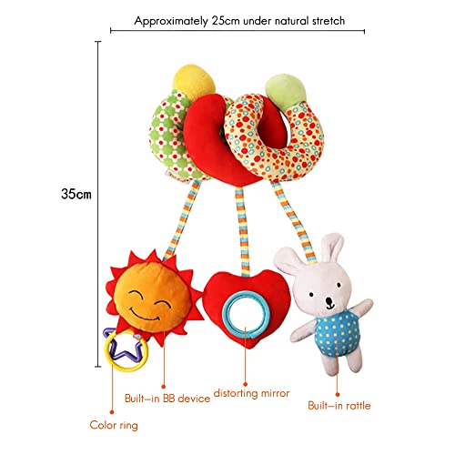 Stuurvnee Cuna de Bebé Cama Alrededor de la Cama Sonajero de Juguete Cochecito de Bebé Alrededor de la Cama Colgante de Felpa CóModo Juguete Apaciguar MuñEca HipopóTamo