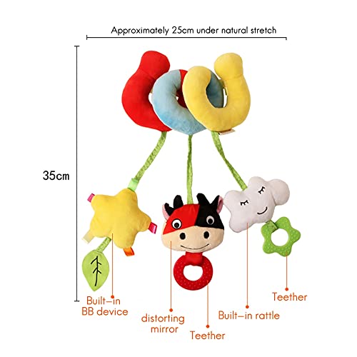 Stuurvnee Cuna de Bebé Cama Alrededor de la Cama Sonajero de Juguete Cochecito de Bebé Alrededor de la Cama Colgante de Felpa CóModo Juguete Apaciguar MuñEca HipopóTamo