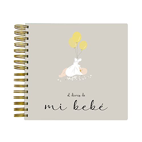 Susiko Diario del Bebé, Unisex, Álbum, Libro de Recuerdos Precioso para tu Hijo el Día de Mañana, Para que Tú Vayas Contándole tus Sentimientos, Emociones, Aquí Empieza la Aventura Blanco (SSKDIA)