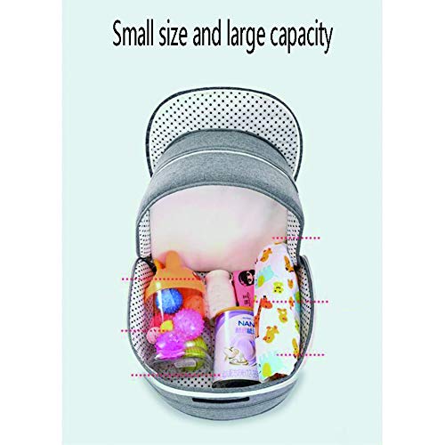 SXFYWYM Mochila para Pañales, 4 En 1 Mochila para Pañales Mochila Portátil para Cama De Bebé Mochila para Cuna Bolsa para Pañales Capazo Plegable Moisés para Bebés para Niños