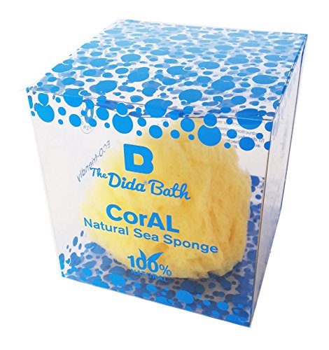 The Dida World Bath Coral-Esponja Marina, Color Natural, Diámetro 6-8cm, Bath Splash