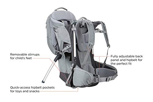 Thule Ladder Carrier 330 Mochila Portaniños, Unisex Adulto, Gris, Talla Única