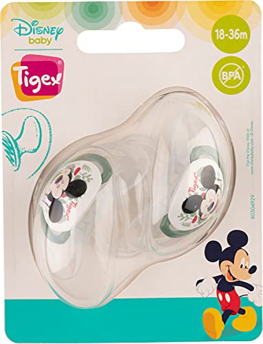 Tigex Smart chupetes | 18-36 meses | Chupetes de Silicona | Disney Mickey Mouse | 2 unidades