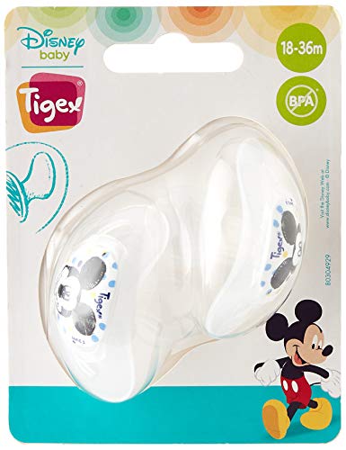 Tigex Smart chupetes | 18-36 meses | Chupetes de Silicona | Disney Mickey Mouse | 2 unidades