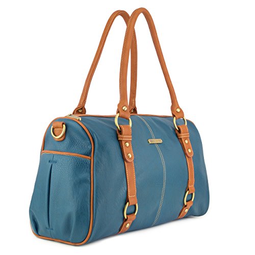 Timi & Leslie Madison bolsa de pañales Set (Azul Oscuro/silla de montar, 7piece)