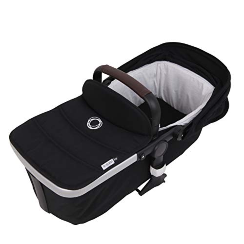 Tititnins® - Funda Capazo Velcro Bugaboo Fox 2 GRIS MELANGE - Acolchado Transpirable- (100% Algodón)