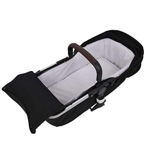 Tititnins® - Funda Capazo Velcro Bugaboo Fox 2 GRIS MELANGE - Acolchado Transpirable- (100% Algodón)