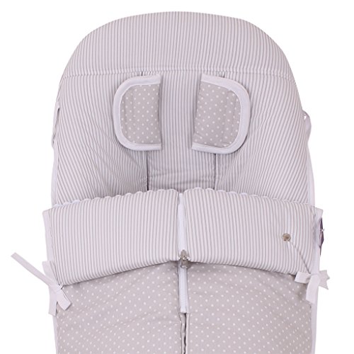 TititNins® - Saco Silla Stokke Xplory KUKU GR.Mil Gris/Blanco