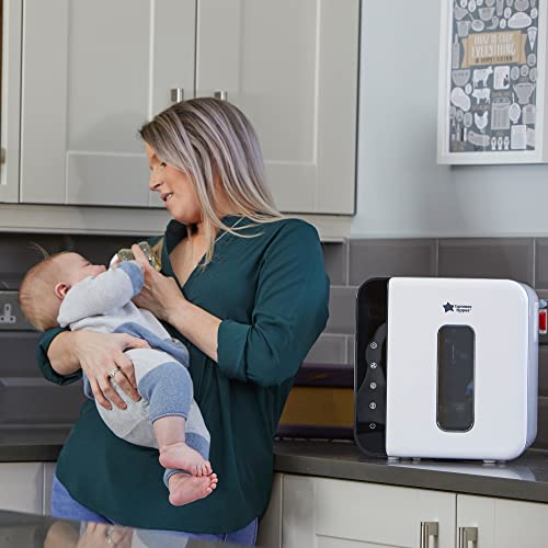 Tommee Tippee Esterilizador UV 3 en 1 para biberones de bebé, mata bacterias y 99% de bacterias, vapor y agua libre