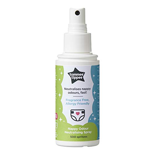 Tommee Tippee Spray Neutralizador de Olores de Pañales, Hipoalergénico y Sin Olor, 500 Usos, Compacto