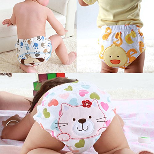 Tongchou 6pcs Bragas de Aprendizaje Calzones de Entrenamiento para Bebe Nina Tamano 90