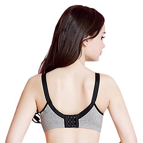 Topwhere® Sujetador Lactancia Premamá Algodón con (95C (36C), Gray)