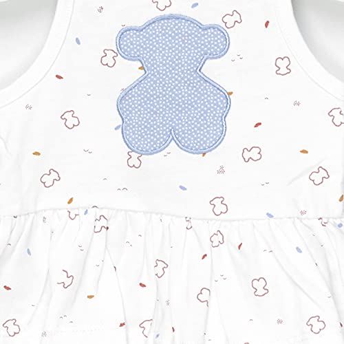 TOUS BABY - Vestido de Tirante con Falda Evasé para Niña. Estampado Chill. (12-18 Meses)