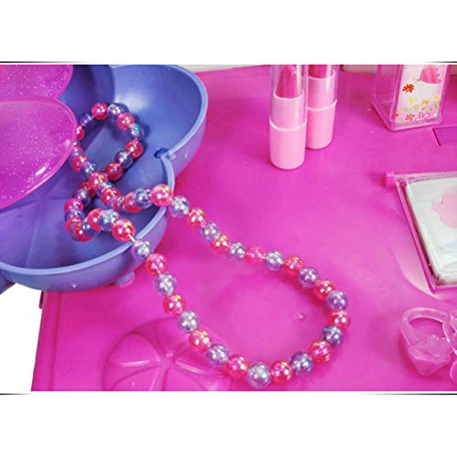 TOYANDONA 1 Unidades Novedad Maquillaje Mesa Juguetes Coloridos Princesa Tocador Simulación Belleza Maquillaje Juguetes Juegos de rol Juguetes con luz y música para niñas Hogar sin batería