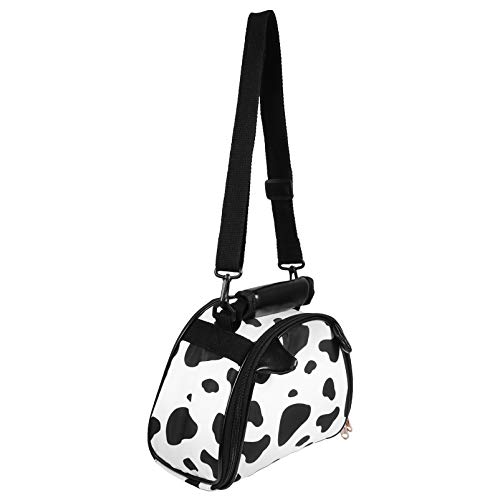 TOYANDONA Bolsa de Pañales para Bebé Bolsa de Hombro con Estampado de Vaca Bolsa de Almacenamiento Multifuncional Bolsa de Mano de Tela de Algodón