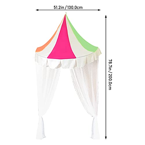 TOYANDONA Princesa Mosquitera Poliéster Mejores Agujeros Malla Cortina Niños Tienda Cama Dosel Camping Pantalla Casa para Niños Camas Hamacas Cunas Coloridas