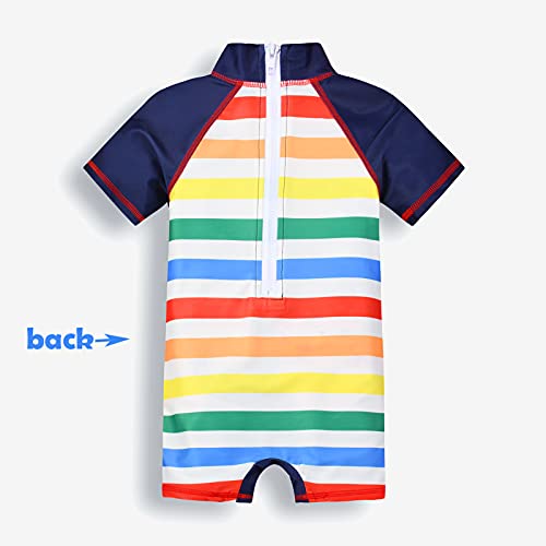 Trajes de Baño para Niños Banador Bebe Proteccion UV UPF 50+ Manga Corta Neopreno Ropa de Playa Verano Regalos Niños de 1-2 años