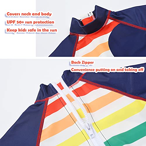 Trajes de Baño para Niños Banador Bebe Proteccion UV UPF 50+ Manga Corta Neopreno Ropa de Playa Verano Regalos Niños de 2-3 años