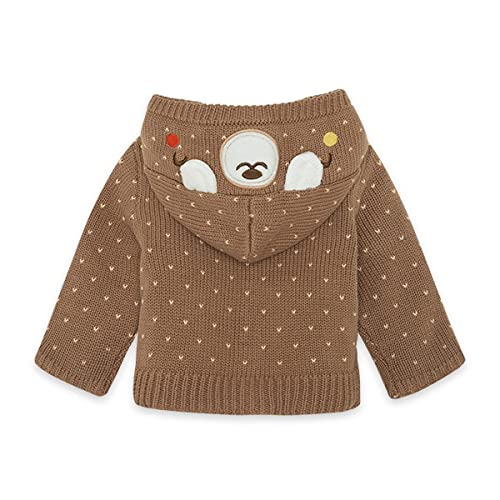 Tuc Tuc Chaqueta Tricot con Capucha NIÑO MARRÓN Brownie Bears FW21, 0M para Bebés