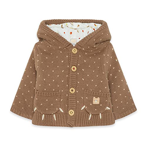 Tuc Tuc Chaqueta Tricot con Capucha NIÑO MARRÓN Brownie Bears FW21, 0M para Bebés