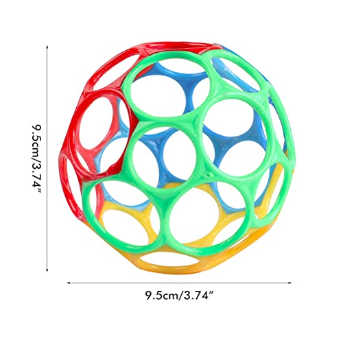 Tumnea Bola de Agarre para bebés Juguetes para bebés oball sonajero Bola de Agarre para bebés Juguetes sensoriales Pelota de dentición para Mejorar la Experiencia Visual y auditiva