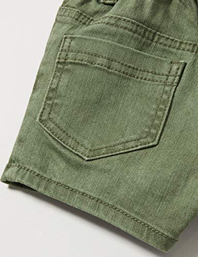 United Colors of Benetton Short Pantalones Cortos, Verde (Four Leaf Clover 67n), 74 para Bebés