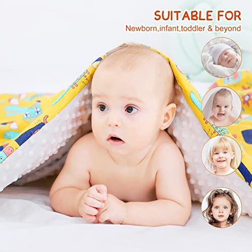 VanderHOME Mantas para Bebés Manta de Bebé Suave y Mullida Universal, Manta Infantil Multifunción Manta Burbujas para Bebés, Manta Bebe Recien Nacido de Doble Cara para NiñO y NiñA, 158x110 cm