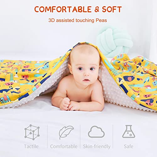 VanderHOME Mantas para Bebés Manta de Bebé Suave y Mullida Universal, Manta Infantil Multifunción Manta Burbujas para Bebés, Manta Bebe Recien Nacido de Doble Cara para NiñO y NiñA, 158x110 cm