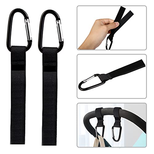 Vegena 6 pcs Ganchos Carrito Bebé Universal, Gancho Para Colgar Cochecito, Ganchos para Silla de Paseo, pinzas para cochecito de bebe para Cochecito de bebe, Mantas Para Colgar Cartera Bolso