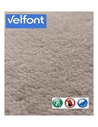 Velfont - Protector de colchón de suave esponja de bambú 100% - Impermeable e hiper-transpirable - Antiácaros (70 x 140 cm)