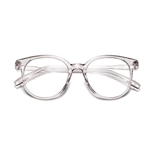 Versión coreana de las gafas de lectura de la personalidad de la moda, espejo de marco retro de color jalea transparente, temperamento encantador, artículos de moda de la calle, accesorios de decoraci