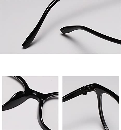 Versión coreana de las gafas de lectura de la personalidad de la moda, espejo de marco retro de color jalea transparente, temperamento encantador, artículos de moda de la calle, accesorios de decoraci