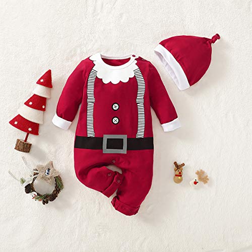 Verve Jelly My 1st Christmas Newborn Baby Boy Girl Ropa Mameluco Feliz Navidad Mono de manga larga Traje infantil