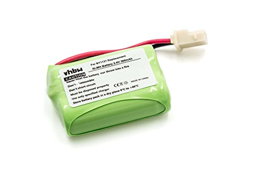 vhbw Batería recargable compatible con Motorola MBP16, MBP16/2 monitor de bebé (300 mAh, 2,4 V, NiMH)