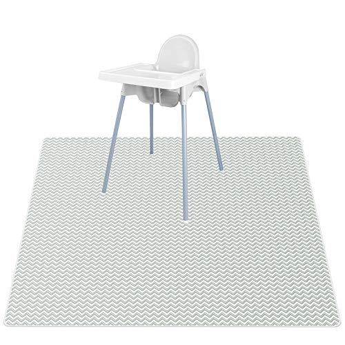 Vicloon Bebé Cojín de Silla, 135 * 135cm Impermeable Picnic Manteles, Estera Splat de para Debajo de la Silla Alta, Alfombrilla para Silla de Sobremesa (No Incluye tronas)