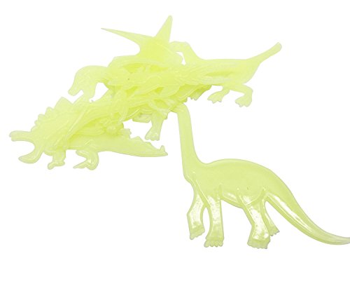 Vinilo decorativo de pared luminoso creativo de 9 piezas con diseño de dinosaurio que brilla en la oscuridad