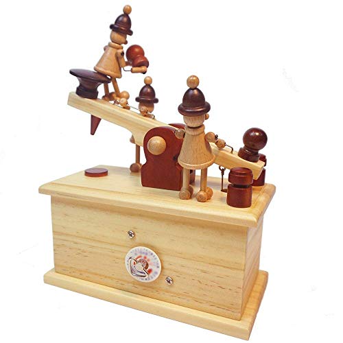 VSDEXR Caja de música Coleccionable Máquina de impresión de Marionetas de ensueño Caja de música Caja de música de Madera Regalo de cumpleaños para niños (Color : Picture Color Size : 16X8.5X20.5CM)