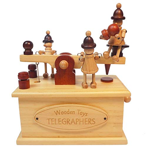 VSDEXR Caja de música Coleccionable Máquina de impresión de Marionetas de ensueño Caja de música Caja de música de Madera Regalo de cumpleaños para niños (Color : Picture Color Size : 16X8.5X20.5CM)