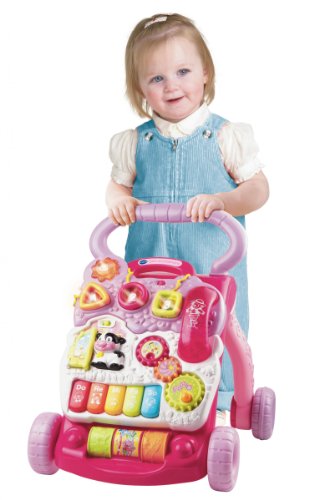 VTech Baby - Correpasillos andandín 2 en 1, Color Rosa, versión Alemana