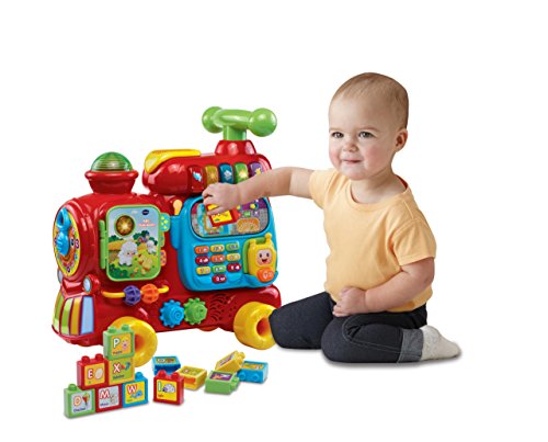 VTech Baby - Jueguete Educativo electrónico Maxi Tren 5 en 1, Multicolor, versión Alemana