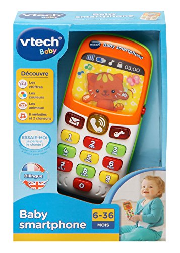 VTech Baby smartphone bilingue juguete para el aprendizaje - juguetes para el aprendizaje (AAA, 6 mes(es), 45 mm, 130 mm, 190 mm, 240 g)