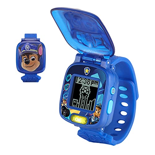 VTech VTech-123-525522 Paw Patrol Patrulla Canina La Película, Reloj Educativo de Chase, Juguete Interactivo para niños +3 años, Voces Originales de los Personajes, versión ESP (3480-525522), Color