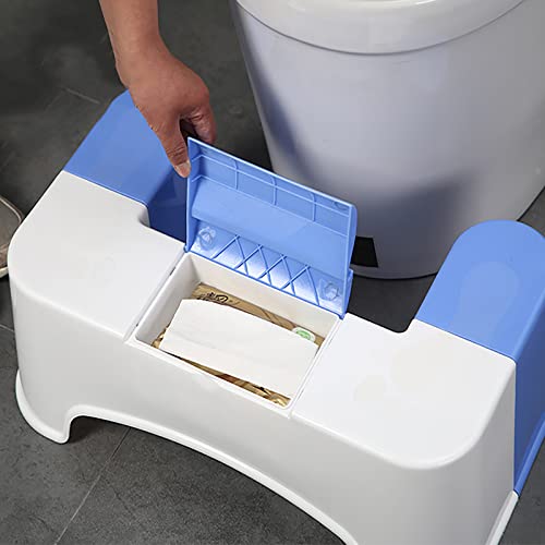 WCPQT Portátil No-resbalón Entrenamiento para IR Al Baño Taburete De Aseo De Baño,Plegable Robusto Taburete De Aseo En Cuclillas,para Adulto Niños-A 48.5x27.5x17cm(19x11x7inch)