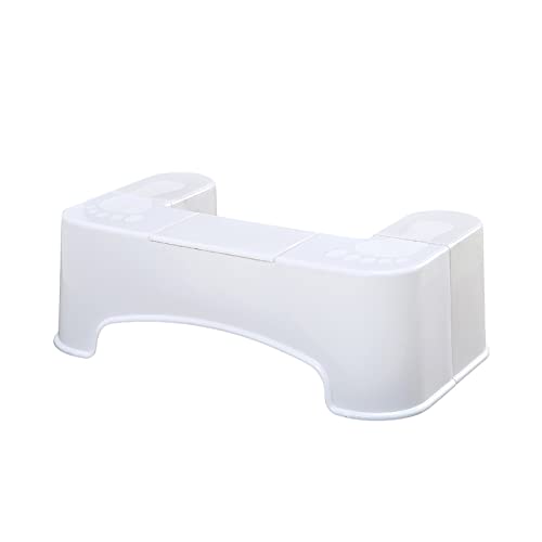 WCPQT Portátil No-resbalón Entrenamiento para IR Al Baño Taburete De Aseo De Baño,Plegable Robusto Taburete De Aseo En Cuclillas,para Adulto Niños-A 48.5x27.5x17cm(19x11x7inch)