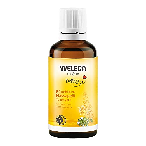 Weleda Aceite de vientre para bebé embarazada, 50 ml, 3 unidades