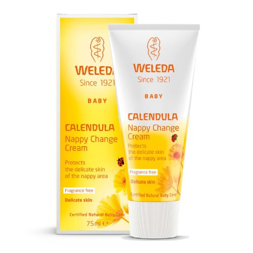 Weleda Caléndula Bebé Pañal Cambio Crema 75Ml - Paquete de 4