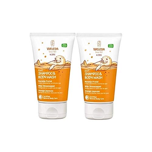 Weleda DUPLO Kids Champú y Gel 2 en 1 Naranja Frutal, 2x150ml