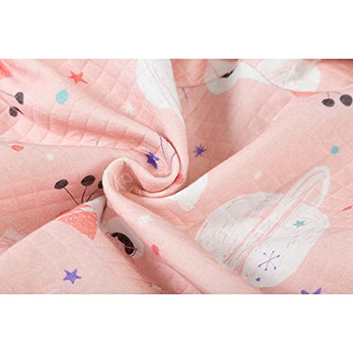 wetry Saco de Dormir con Pies para Bebé,Manga Larga Algodón Cómodo Ropa de Dormir Bebe Pijama Manta Niño Niña Unisex,Planeta Rosa/L