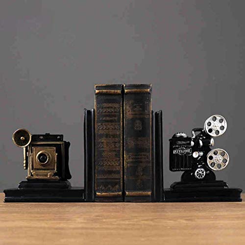 Wqison Creativo Proyector de películas sujetalibros Libro del Escritorio del Estudio del Soporte del Clip decoración del hogar Adornos 20.5x12x16cm estantería