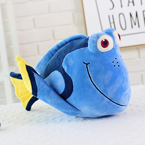 wwwl Juguete de Peluche 23cm Juguetes de Felpa Relleno Animal Dory película Lindo Payaso Pescado Suave muñeca niño Encantador Regalo Anime Navidad Blue